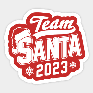 Team Santa Christmas Hat Pajamas Party Family Matching 2023 Sticker